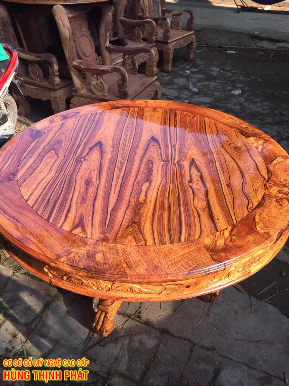 bàn ăn mặt tròn gỗ Cẩm Lai